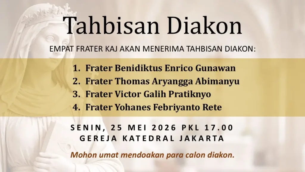 Tahbisan Diakon Empat Frater KAJ