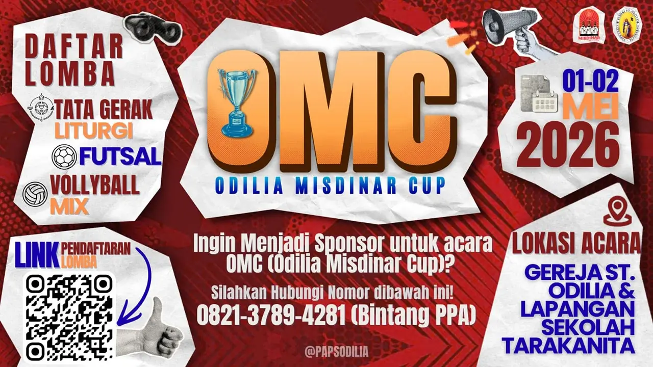Odilia Misdinar Cup (OMC) 1-2 Mei 2026