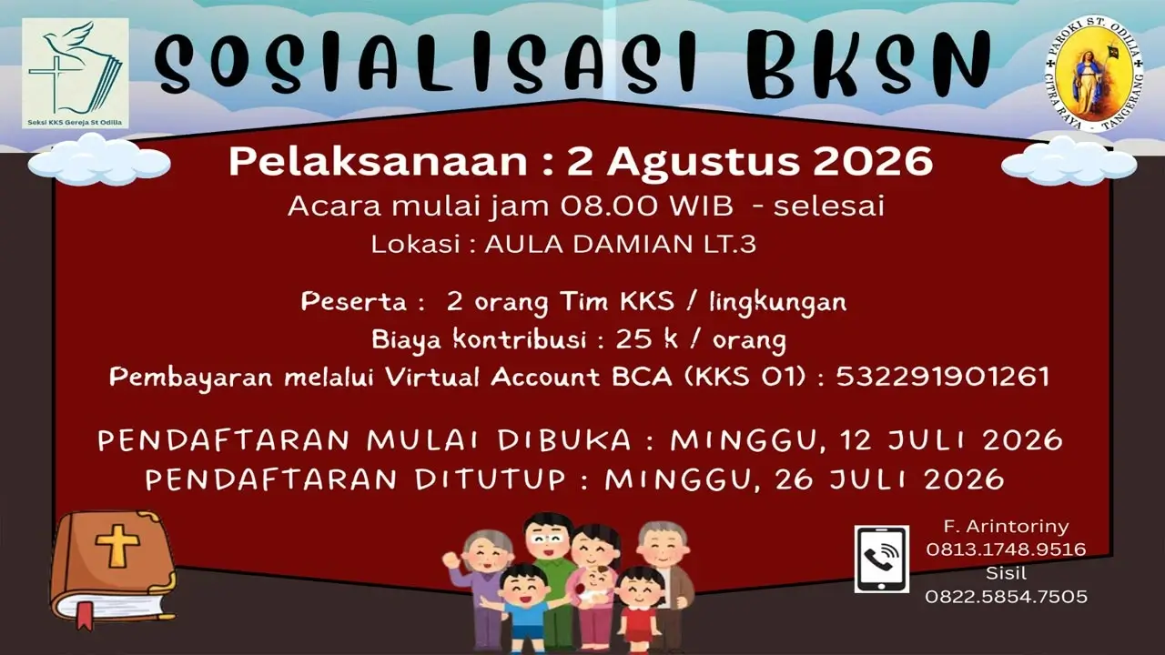 Sosialisasi Bulan Kitab Suci Nasional (BKSN) 2026