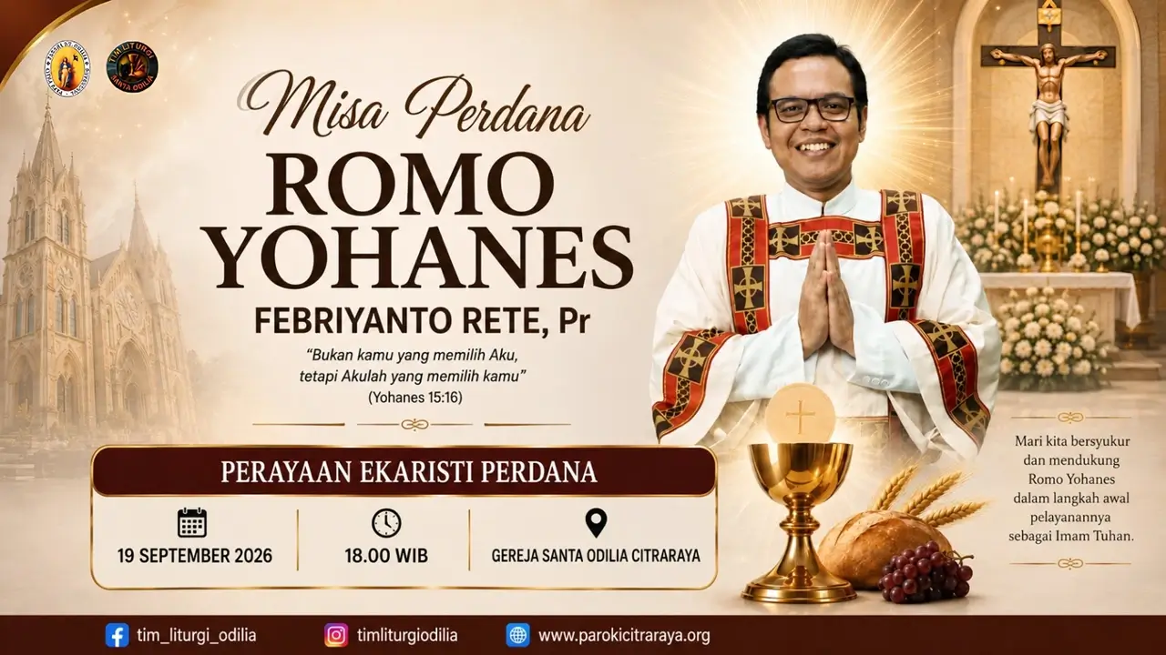 Misa Perdana Romo Yohanes Febriyanto Rete, Pr.