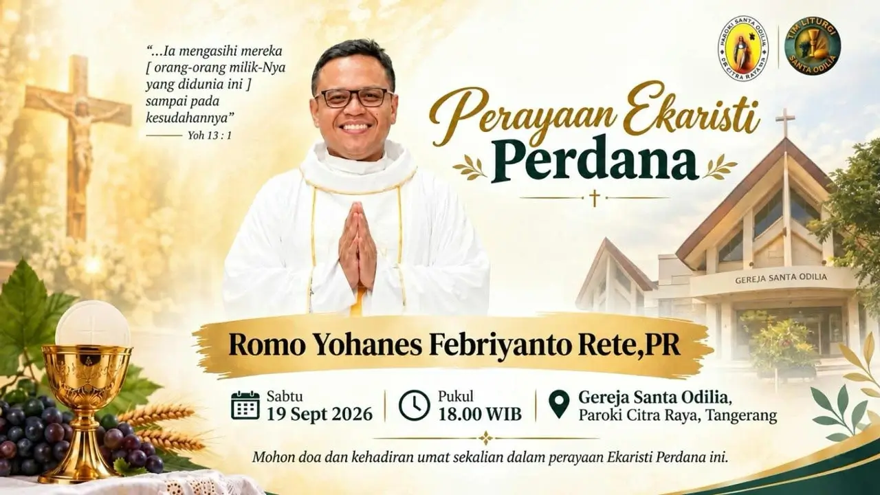Misa Perdana Romo Yohanes Febriyanto Rete, Pr.
